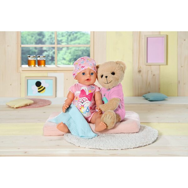 BABY born Orso di Peluche 36cm con Strampler, Giocattolo Morbido e Articolato