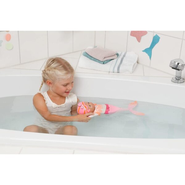 BABY born My First Mermaid 37cm - Pupa da Bagno nuotante senza batterie