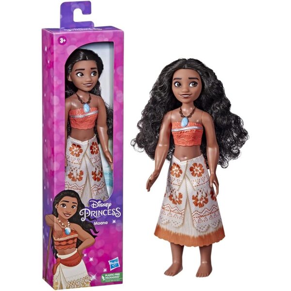 Disney Princess Moana 25 cm große Puppe mit abnehmbarem Kleid und Accessoires