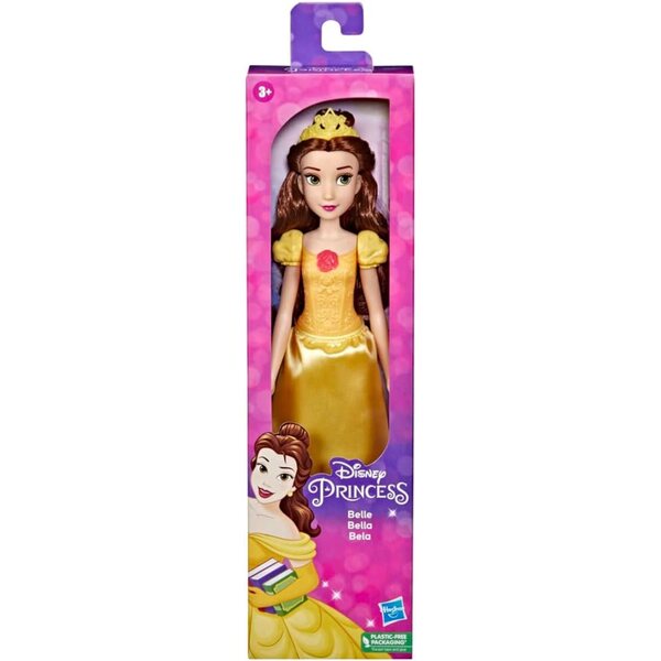 Disney Princess Belle-Puppe mit filminspiriertem Kleid, Höhe 25–28 cm