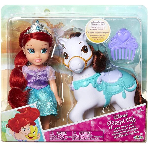 Disney Princess Mini Lalka e Kucyk - Bambole e Pony da Collezione per Bambini