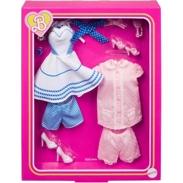 Barbie The Movie Collection-Kleidungsset: 3 ikonische Outfits mit Schuhen und Accessoires