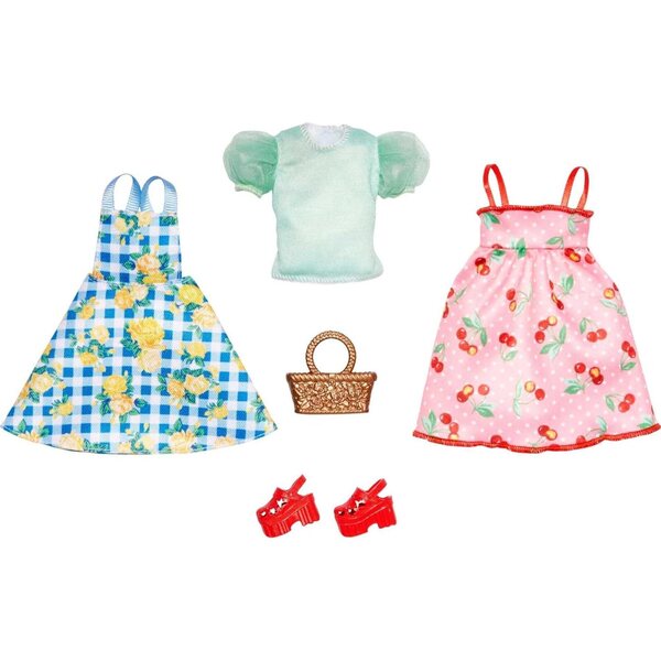 Barbie Mode Fashion 2-Pack: Vestiti floreali e ciliegie per look alla moda