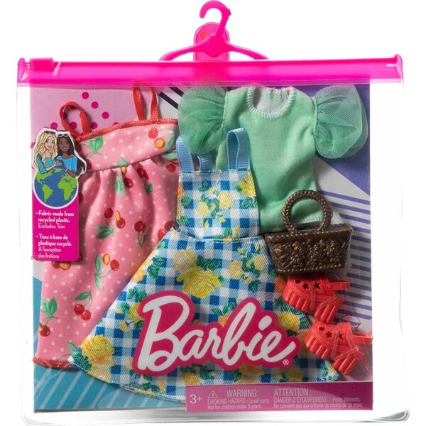 Barbie Mode Fashion 2-Pack: Vestiti floreali e ciliegie per look alla moda