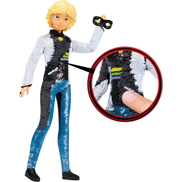 Miraculous Ladybug & Cat Noir Fashion Flip Adrien/Cat Black, gebrauchsfertiges Spielzeug