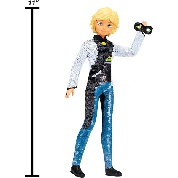 Miraculous Ladybug & Cat Noir Fashion Flip Adrien/Cat Black, gebrauchsfertiges Spielzeug