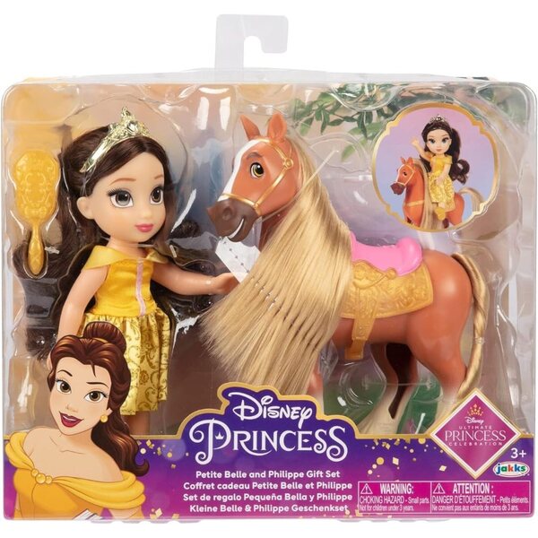 Disney Princess Belle und Philippe – Originelles und detailliertes Spielzeugset