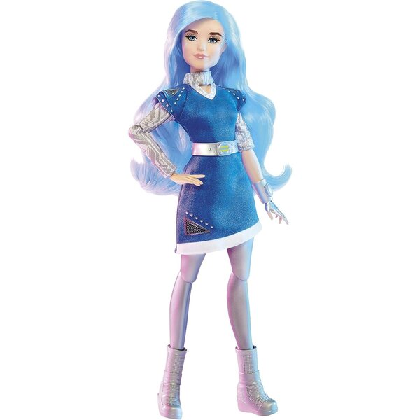 Disney Princess Addison Zombies 3 30,5 cm große Puppe mit blauem Kleid, Accessoires und 11 Gelenken