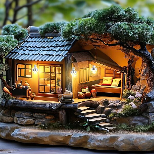 Mini Luce LED a Batteria per Casa delle Bambole, Modellismo, Decorazioni Natalizie