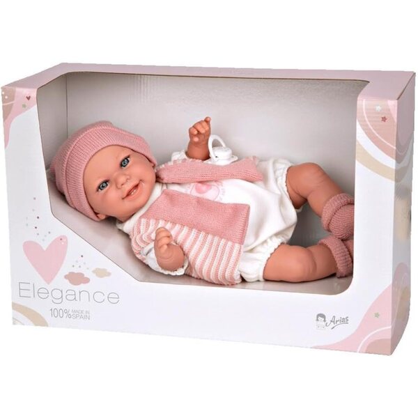 Elegance Sora Pink Puppe 35 cm mit Decke – mehrfarbiges Arias-Spielzeug