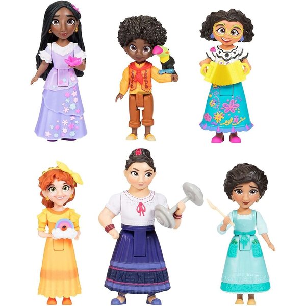 Disney Encanto Set 6 Mini Bambole Jakks Pacific - Personaggi Originali