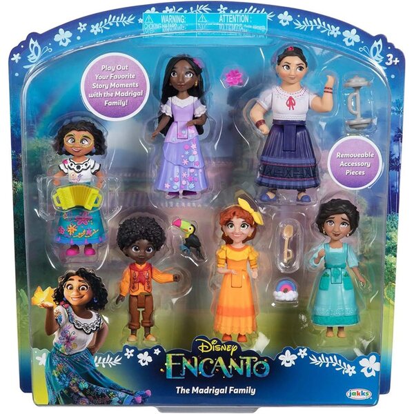 Disney Encanto Set mit 6 Jakks Pacific Minipuppen – Originalfiguren