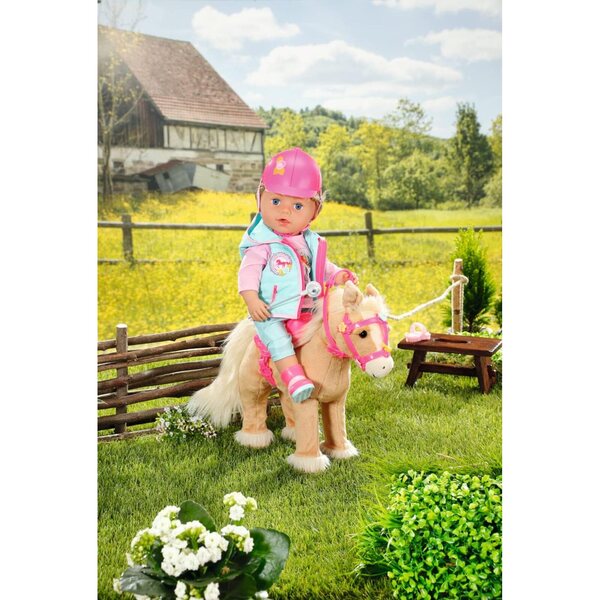 BABY born My Cute Horse - Cavallo elettronico morbido con suoni e movimento, rosa