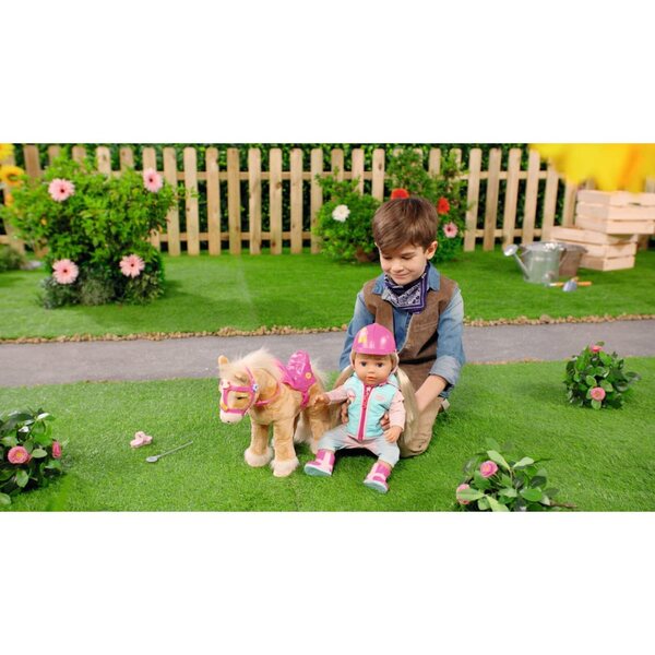 BABY born My Cute Horse - Cavallo elettronico morbido con suoni e movimento, rosa