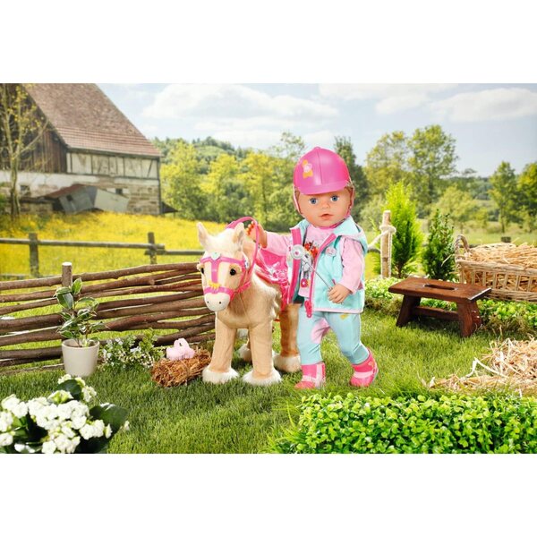 BABY born My Cute Horse - Cavallo elettronico morbido con suoni e movimento, rosa