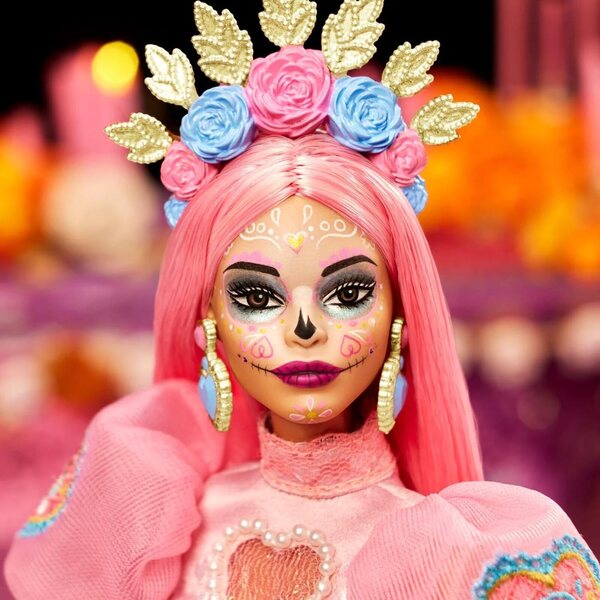 Barbie Magnolia rosa Día De Muertos 2023 edizione limitata collezione esclusiva