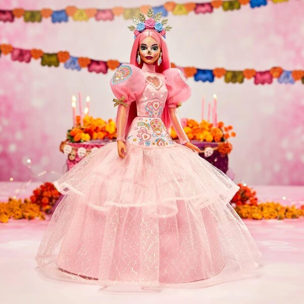 Barbie Magnolia rosa Día De Muertos 2023 edizione limitata collezione esclusiva
