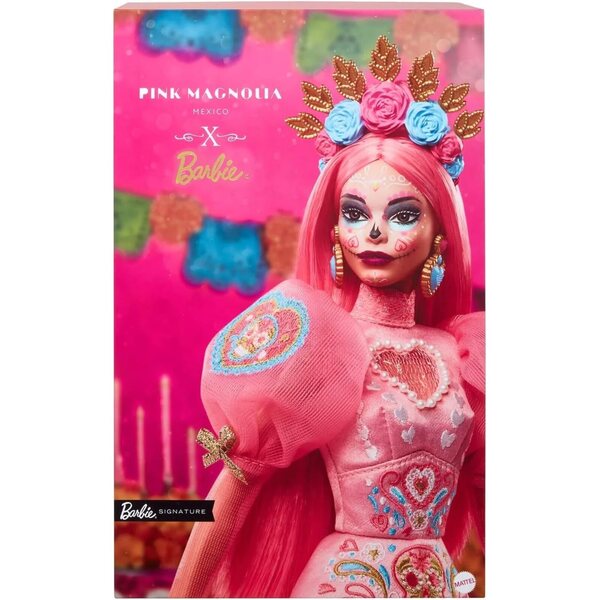 Barbie Magnolia rosa Día De Muertos 2023 edizione limitata collezione esclusiva