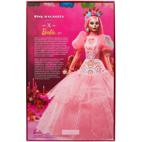 Barbie Magnolia rosa Día De Muertos 2023 edizione limitata collezione esclusiva