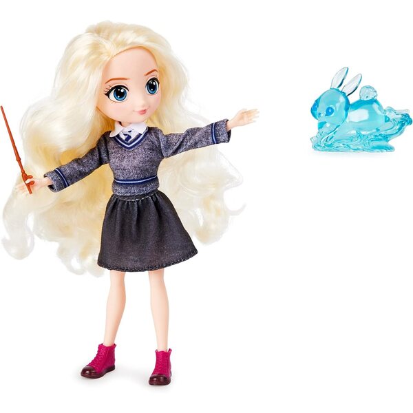 Bambola Luna Lovegood 20,3 cm con 2 abiti e 5 accessori, gioco Harry Potter per bambini 5+