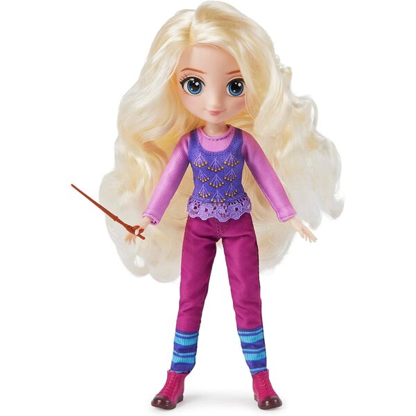 Bambola Luna Lovegood 20,3 cm con 2 abiti e 5 accessori, gioco Harry Potter per bambini 5+