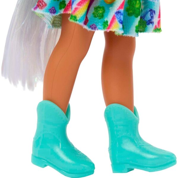 Barbie Dreamtopia Chelsea Unicorn bambola con coda staccabile e capelli verdi
