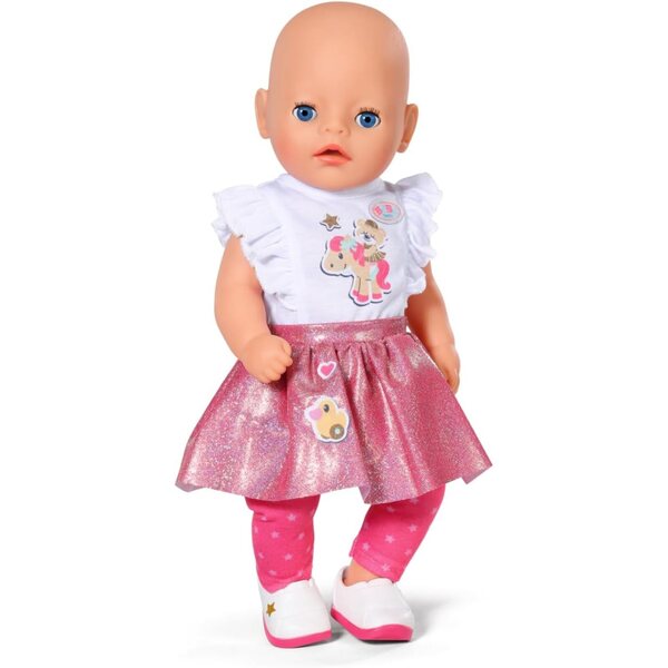 BABY born Little Outfit 836330: 2-in-1-Outfit für 36-cm-Puppen, einfach zu tragen