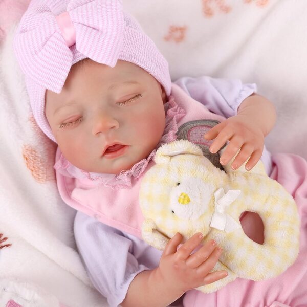 BABESIDE Reborn-Puppe, 50 cm, realistisches Neugeborenes, mit komplettem Zubehör