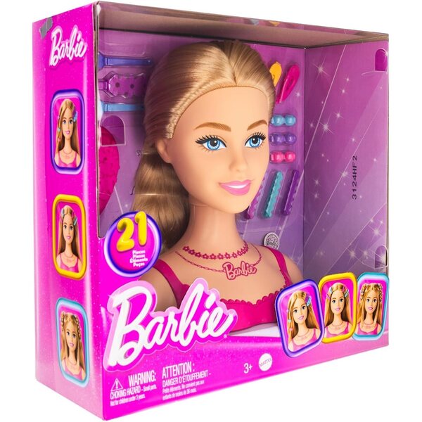 Just Play Set mit 2 blonden Mini-Barbie-Frisuren für Puppen, kreatives Styling für Mädchen