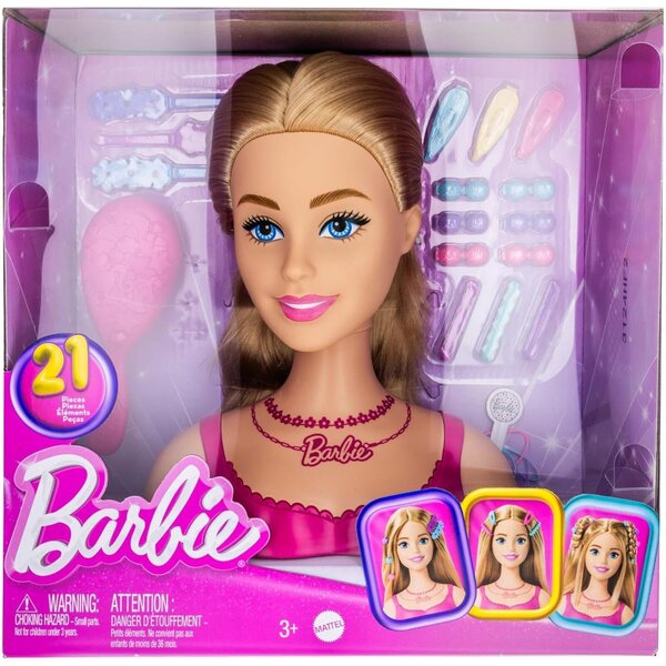 Just Play Set mit 2 blonden Mini-Barbie-Frisuren für Puppen, kreatives Styling für Mädchen
