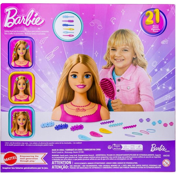 Just Play Set mit 2 blonden Mini-Barbie-Frisuren für Puppen, kreatives Styling für Mädchen