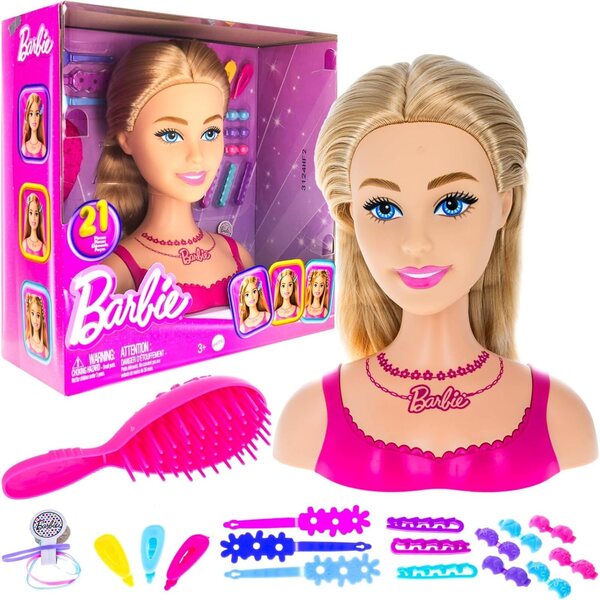 Just Play Set mit 2 blonden Mini-Barbie-Frisuren für Puppen, kreatives Styling für Mädchen