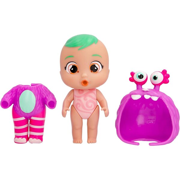 BEBÉS LLORONES LÁGRIMAS MÁGICAS Bubu – Mini-Monsterpuppe mit Roller und Schleimtränen