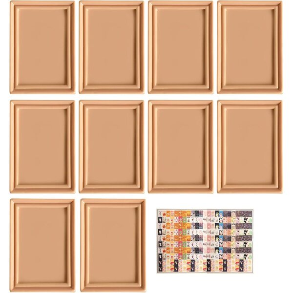 PYRUVAE 10 Cornici Miniature 1:12 con Adesivi Decorativi per Case delle Bambole