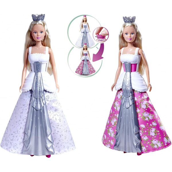 Bambola Steffi Love Wedding Magic - Abito 2 in 1 da Sposa e Principessa 29 cm