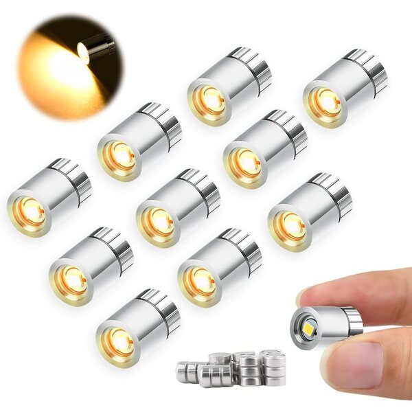 10 Mini Luci LED a Batteria per Decorazioni, Modellismo e Albero di Natale