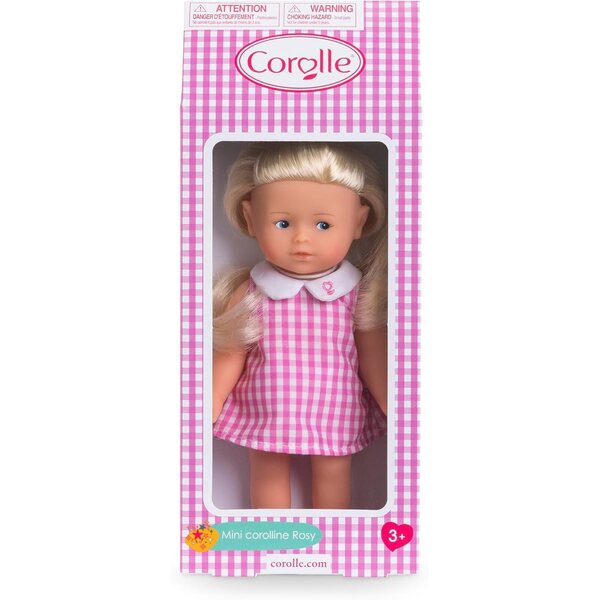Corolle Mini Corollines Rosy 20 cm - Bambola morbida con profumo di vaniglia per bambini