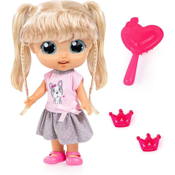 City Girl 31 cm Puppe mit Lachen, Kuss, langen Haaren und Bayer Design Accessoires