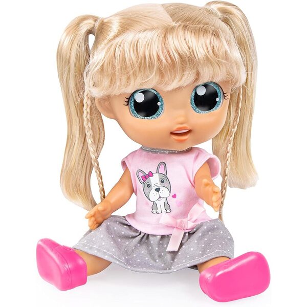 City Girl 31 cm Puppe mit Lachen, Kuss, langen Haaren und Bayer Design Accessoires