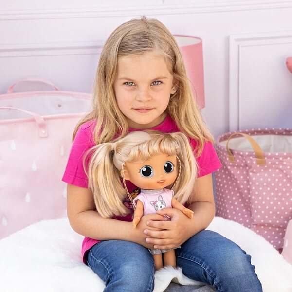 City Girl 31 cm Puppe mit Lachen, Kuss, langen Haaren und Bayer Design Accessoires