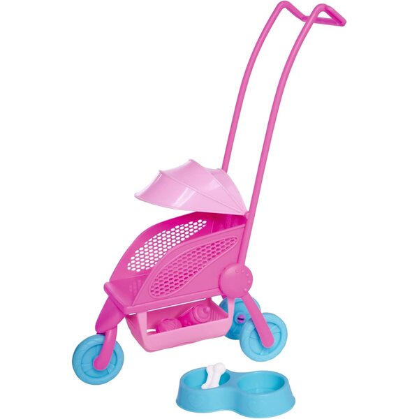 Steffi Love Hundebuggy mit Kinderwagen, 2 Hunde und Zubehör, 29 cm Puppe ab 3+ Jahren