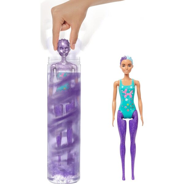 Barbie Color Reveal Glitter con 25 Sorprese e Accessori per Acconciature Festa 3+