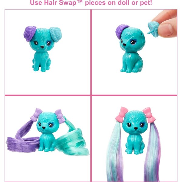 Barbie Color Reveal Glitter con 25 Sorprese e Accessori per Acconciature Festa 3+