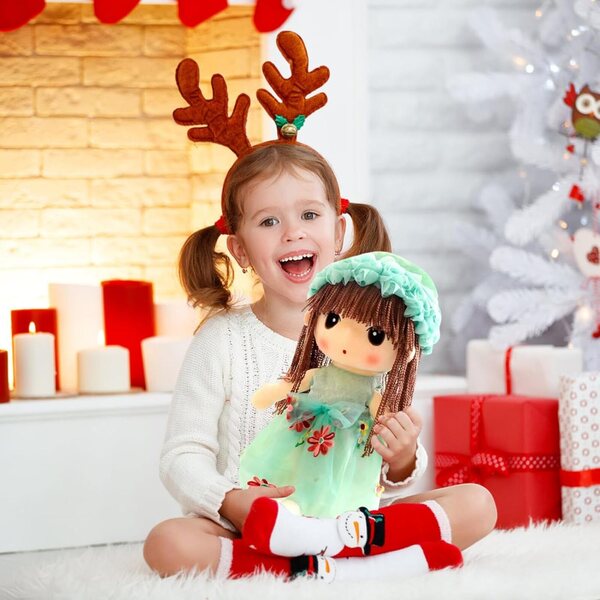 Bambola di Peluche Morbida 43 cm - Compagna di Sonno e Decorazione Camera Bambini