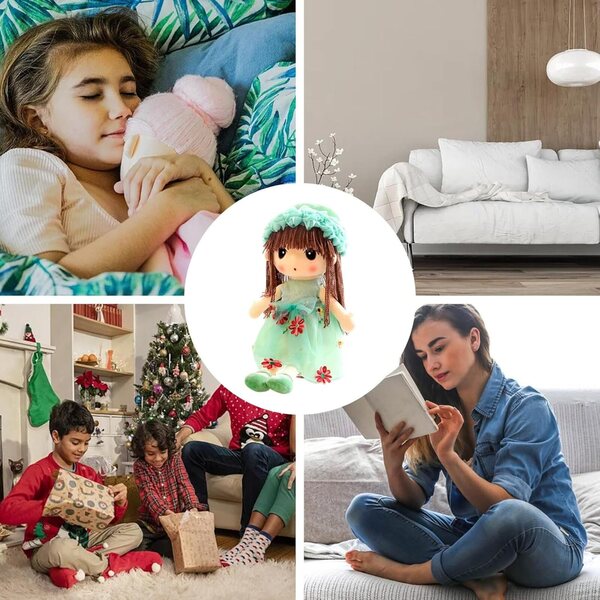 Bambola di Peluche Morbida 43 cm - Compagna di Sonno e Decorazione Camera Bambini