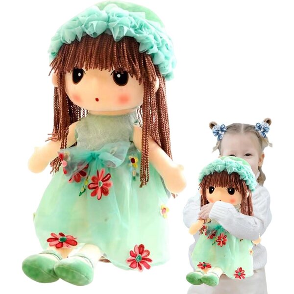 Bambola di Peluche Morbida 43 cm - Compagna di Sonno e Decorazione Camera Bambini