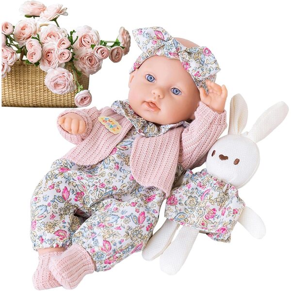 Reborn-Puppe für Neugeborene, 30 cm, weicher Körper, waschbar, Rollenspiel für Mädchen
