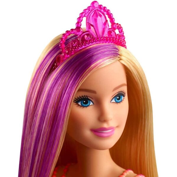Barbie Dreamtopia Prinzessin mit paillettenbesetztem Oberteil und Tiara – Märchenpuppe