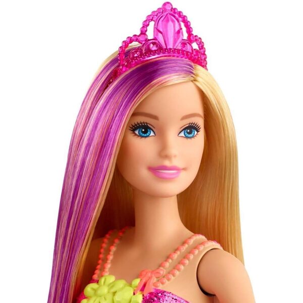 Barbie Dreamtopia Prinzessin mit paillettenbesetztem Oberteil und Tiara – Märchenpuppe