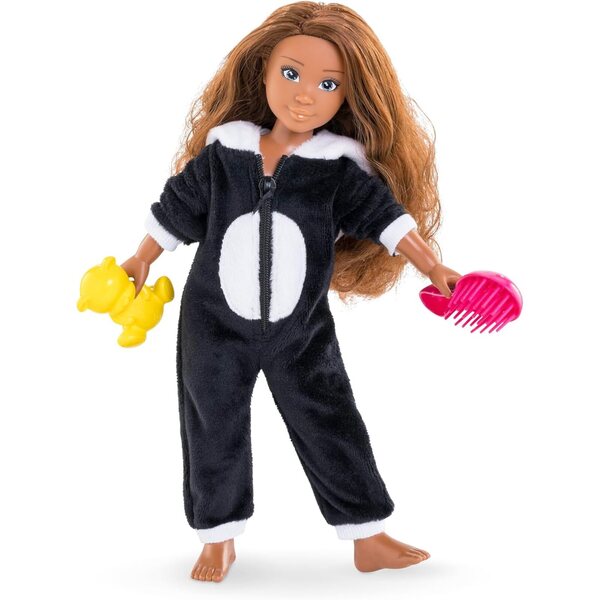 Corolle Girls Melody Pyjama Partypuppe 28 cm mit 7 Zubehörteilen für Mädchen ab 4 Jahren